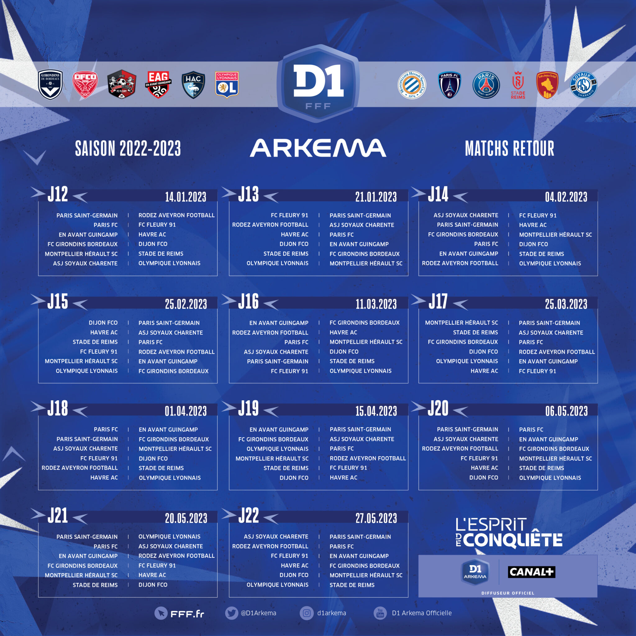 Le Calendrier De D Arkema D Voil Paris Fc