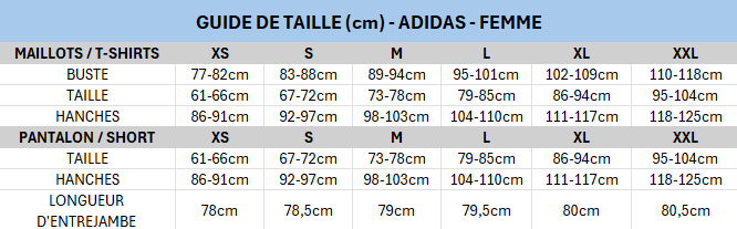 GUIDE DE TAILLE